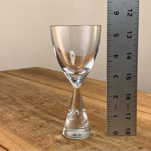 Holmegaard Princess White Wine Glass 5 1/2” Danish Design by Bent Severin - Picture 8 of 10